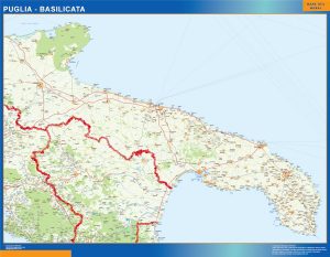 Carte Puglia Basilicata routiere