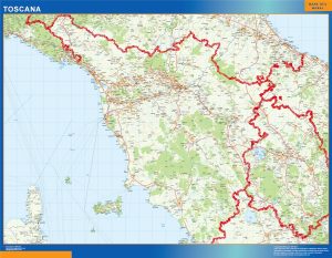 Carte Toscana routiere