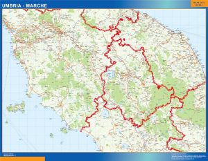 Carte Umbria Marche routiere