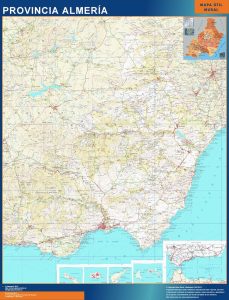 Carte province Almeria Espagne