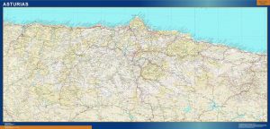 Carte province Asturias Espagne