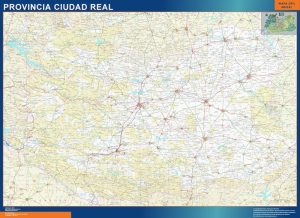 Carte province Ciudad Real Espagne