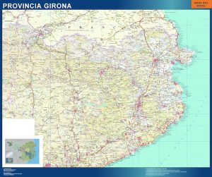 Carte province Girona Espagne