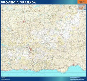 Carte province Granada Espagne