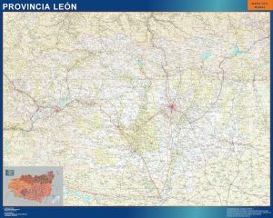 Carte province Leon Espagne