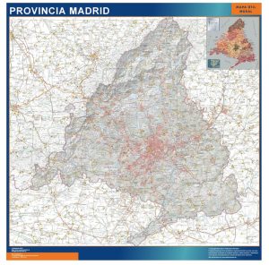 Carte province Madrid Espagne