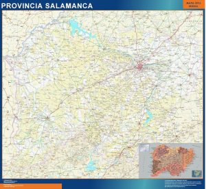 Carte province Salamanca Espagne
