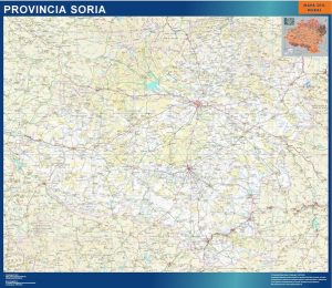 Carte province Soria Espagne