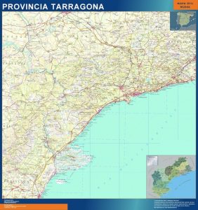 Carte province Tarragona Espagne