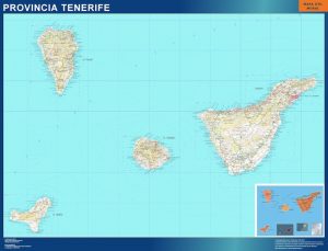 Carte province Tenerife Espagne