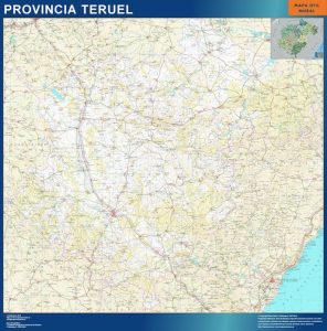 Carte province Teruel Espagne