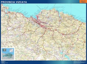 Carte province Vizcaya Espagne