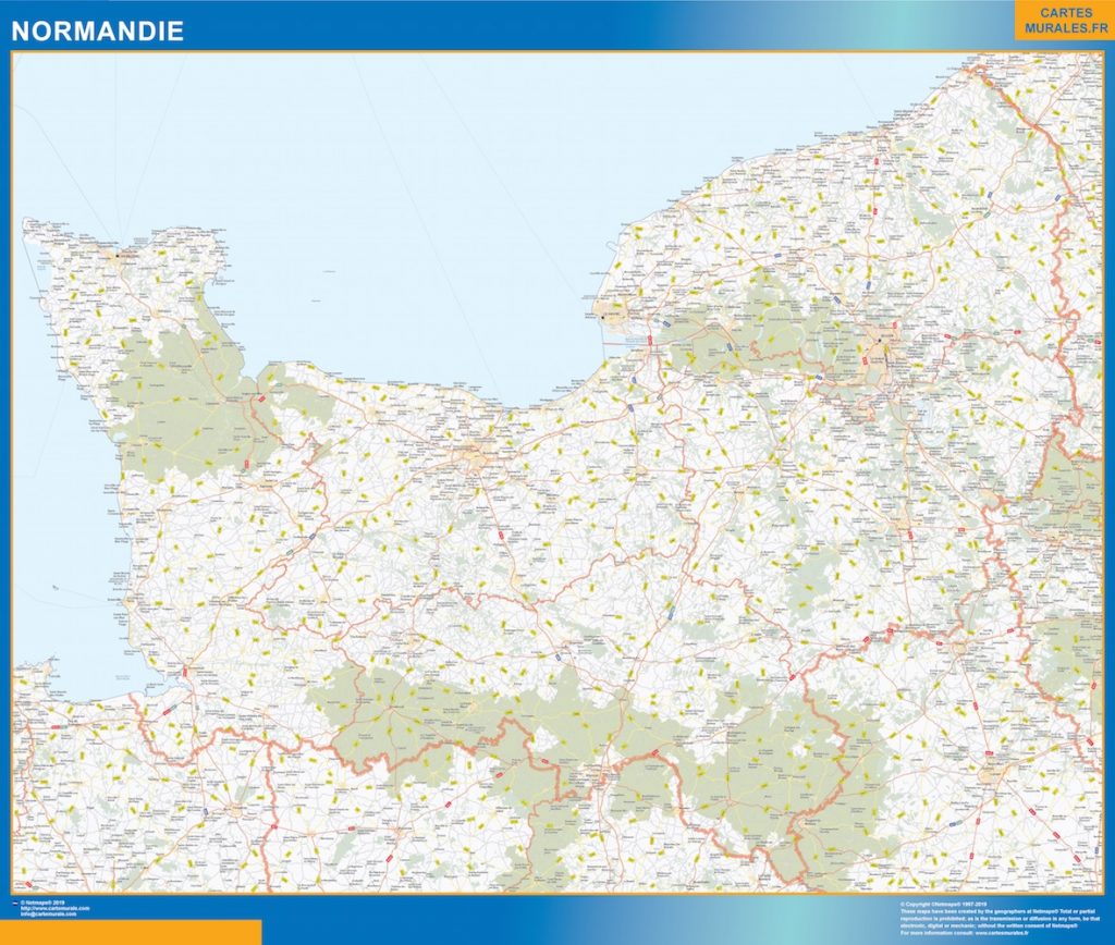 Carte Région Normandie