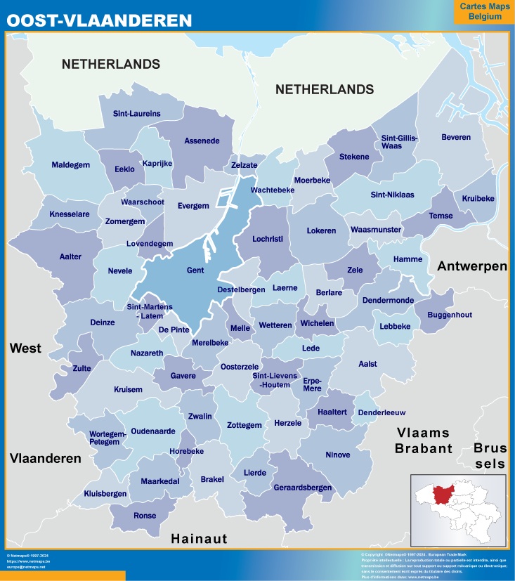 Oost Vlaanderen gemeenten
